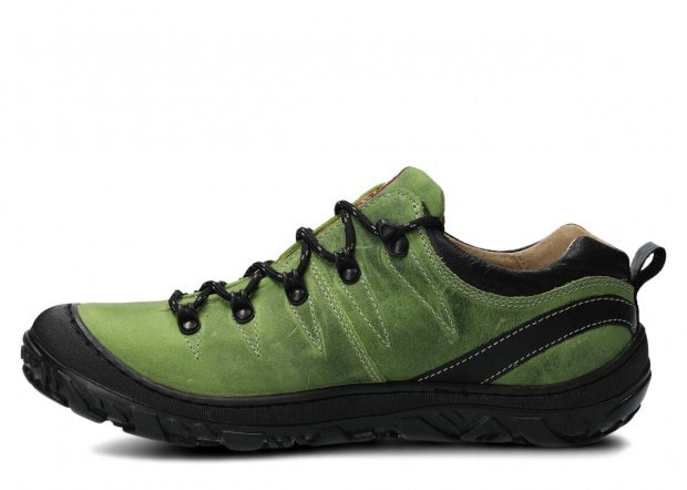 Trekové obuv NAGABA 241 svetlá zelená crazy koža