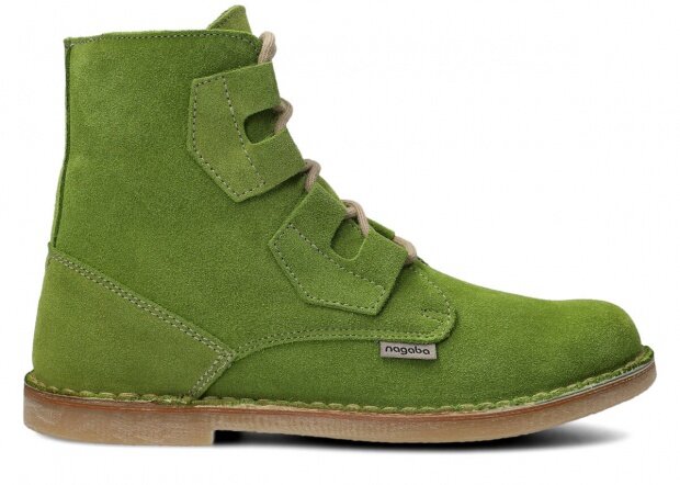 Pánske topánky NAGABA 188 svetlá zelená velúrové koža