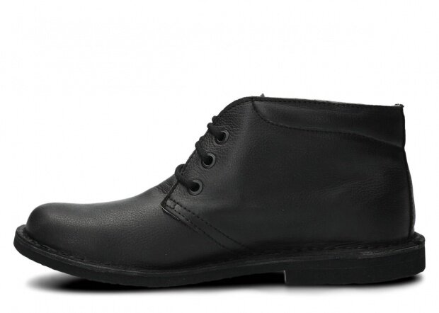 Pánske topánky NAGABA 075 čierna rustic koža