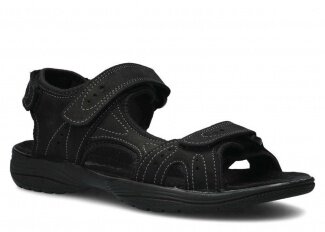 Pánske sandále NAGABA 265 čierna crazy koža-