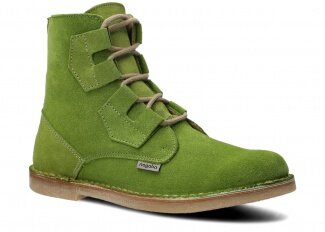 Pánske topánky NAGABA 188 svetlá zelená velúrové koža