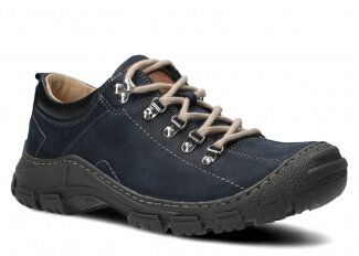 Pánske trekové obuv NAGABA 455 HOCZ modrá crazy koža