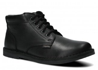 Pánske trekové topánky NAGABA 076 čierna magnum koža