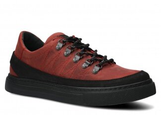 Pánske obuv NAGABA 463 červená crazy koža