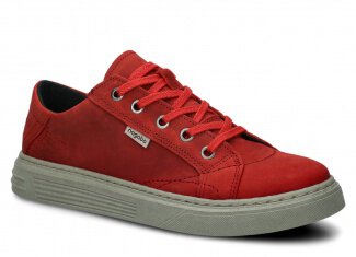 Pánske obuv NAGABA 412 červená crazy koža