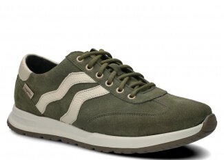 Pánske obuv NAGABA 459 khaki velúrové koža