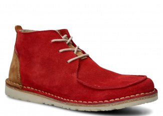 ČLENKOVÉ PRE MLÁDEŽ MODEL 086 ČERVENÁ VELÚROVÉ - ROZMER 39