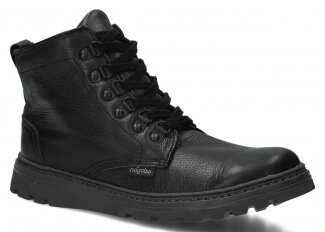 ČLENKOVÉ PRE MLÁDEŽ MODEL 097 ČIERNA RUSTIC + KOŽUŠINKA - ROZMER 40