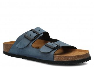ŠĽAPKY MODEL 017 MODRÁ NUBUK VEGAN - ROZMER 40