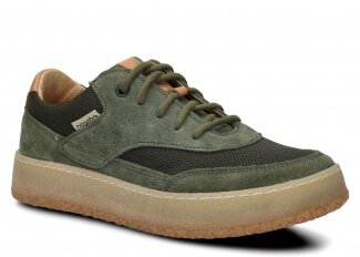 Dámske poltopánky NAGABA 627 khaki velúrové koža