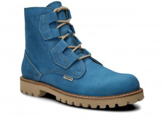 Pánske traper topánky NAGABA 488/1 kobalt crazy koža