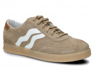 Dámske poltopánky NAGABA 129 béžová velúrové koža