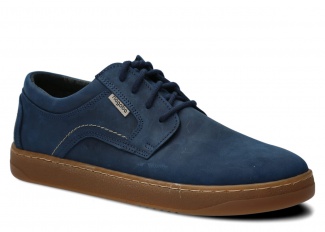 Široké pánske obuv NAGABA 476 modrá crazy koža