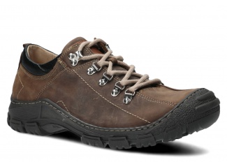 Pánske trekové obuv NAGABA 455 HOCZ olivová crazy koža