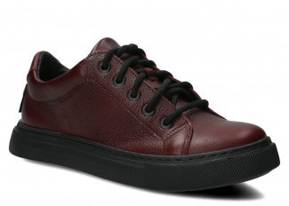 Dámske poltopánky NAGABA 607 bordová rustic koža