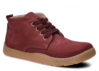 Široké dámske topánky NAGABA 631 bordová samuel koža
