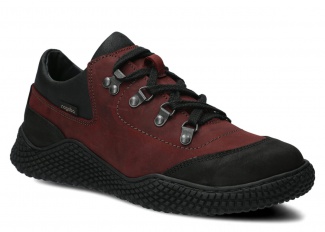 Dámske poltopánky NAGABA 623 bordová crazy koža