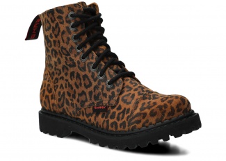 Glady SHARK NAGABA 8H výrazne červená Lampart koža