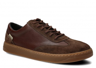 Široké pánske obuv NAGABA 478 hnedá velúrové koža