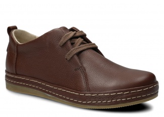 Dámske poltopánky NAGABA 382 hnedá rustic koža