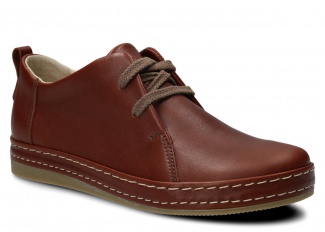 Dámske poltopánky NAGABA 382 ryšavý plnozrnná koža