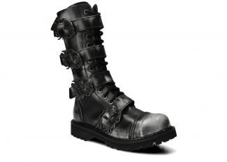 Glady unisex NAGABA 518 biela-čierna kabir koža