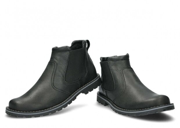 Pánske topánky NAGABA 429 TLCZ čierna rustic koža