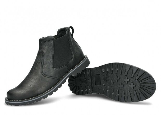 Pánske topánky NAGABA 429 TLCZ čierna rustic koža