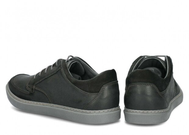 Pánske obuv NAGABA 437 čierna rustic koža