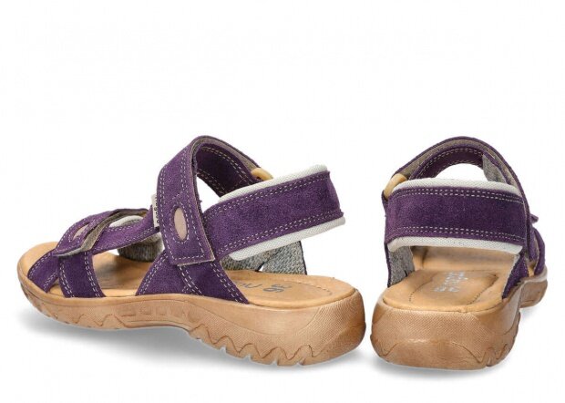Dámske sandále NAGABA 168 fialová velúrové koža