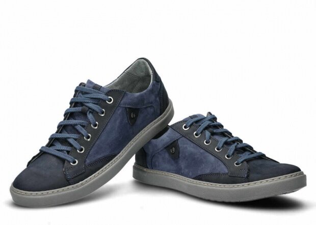 Pánske obuv NAGABA 434 modrá crazy koža