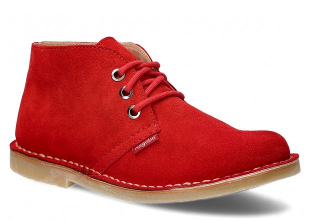 Topánky NAGABA 082 červená velúrové koža