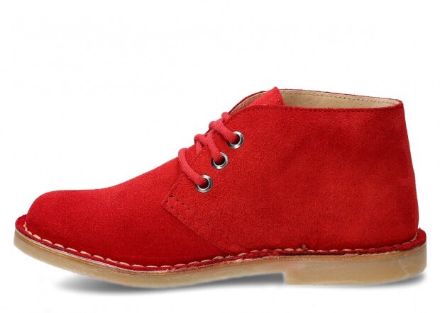 Topánky NAGABA 082 červená velúrové koža