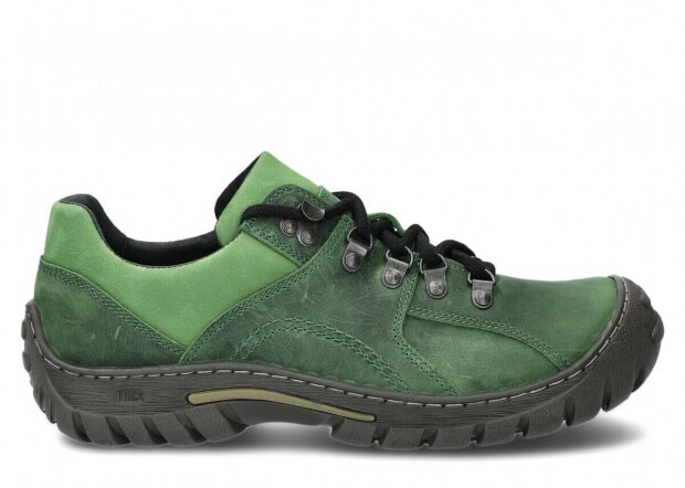 Pánske trekové obuv NAGABA 457 zelená crazy koža