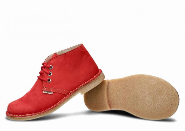 Topánky NAGABA 082 červená samuel koža