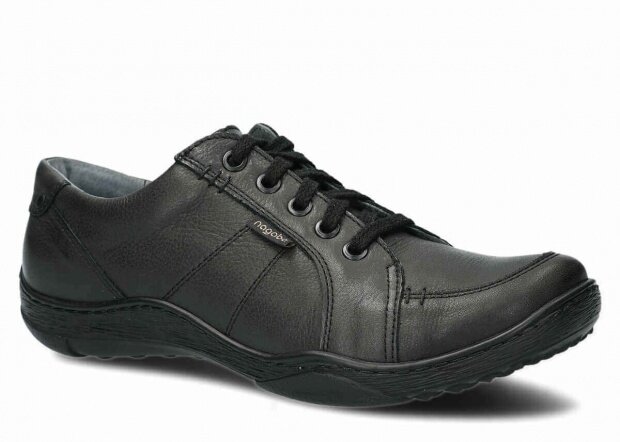 Pánske obuv NAGABA 406 čierna rustic koža