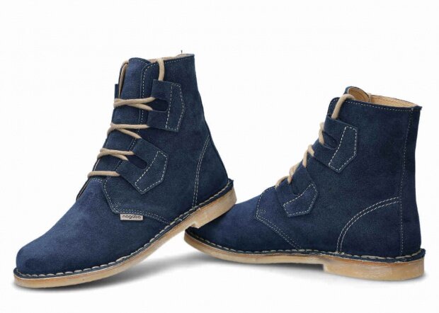 Pánske topánky NAGABA 188 TOBE modrá velúrové koža