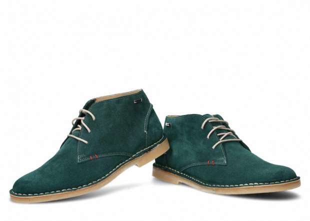 Pánske topánky NAGABA 422 smaragdová velúrové koža