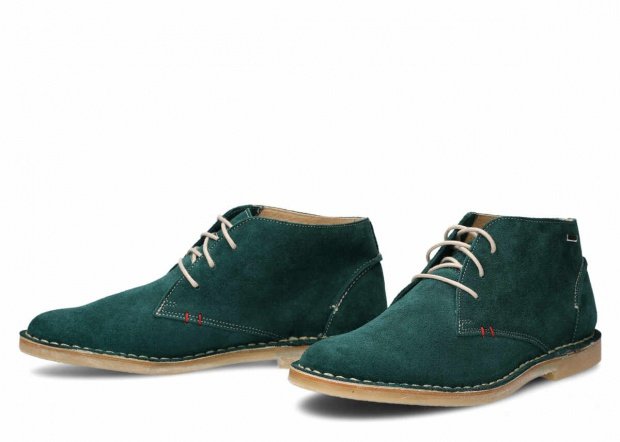 Pánske topánky NAGABA 422 smaragdová velúrové koža