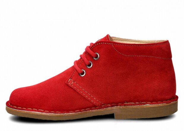 Topánky NAGABA 074 červená velúrové koža