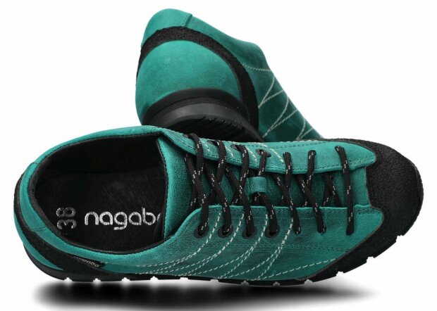 Trekové obuv NAGABA 121 smaragdová crazy koža