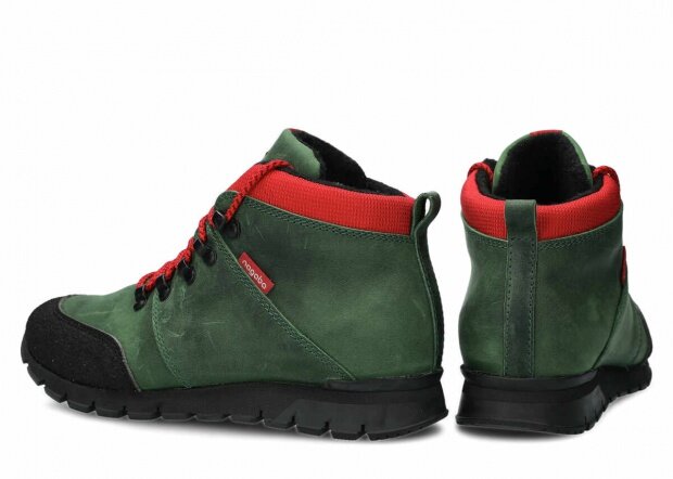 Trekové topánky NAGABA 072 zelená crazy koža