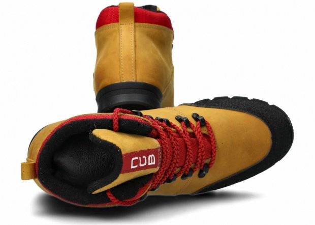 Trekové topánky NAGABA 072 žltá crazy koža