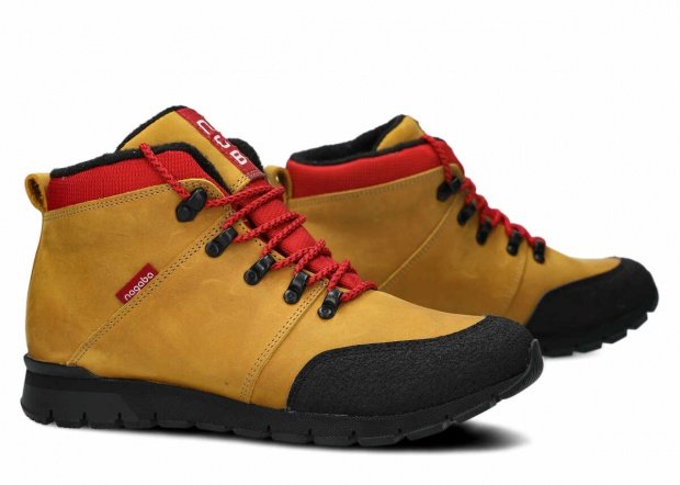 Trekové topánky NAGABA 072 žltá crazy koža