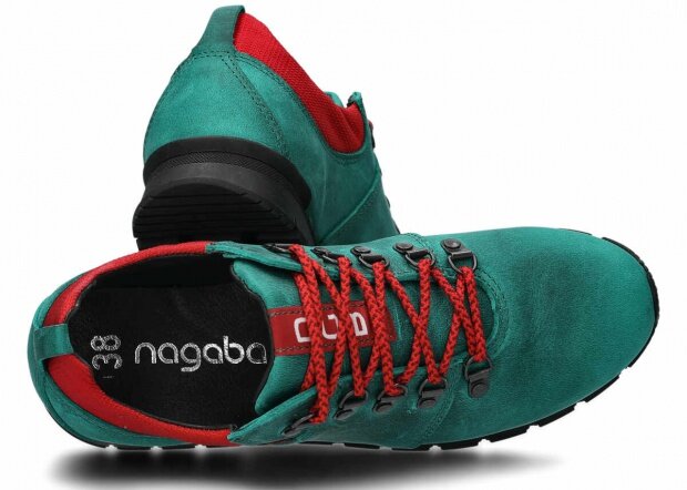 Trekové obuv NAGABA 070 smaragdová crazy koža
