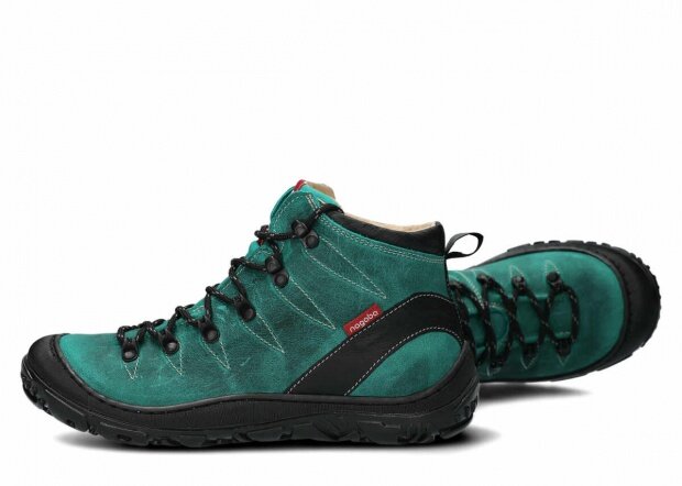 Trekové topánky NAGABA 240 smaragdová crazy koža