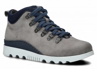 ČLENKOVÉ PRE MLÁDEŽ MODEL 105 SIVÁ SAMUEL + KÁROVANÉ - ROZMER 37