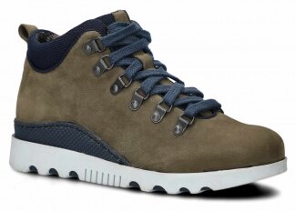 ČLENKOVÉ PRE MLÁDEŽ MODEL 105 KHAKI SAMUEL + KÁROVANÉ - ROZMER 37