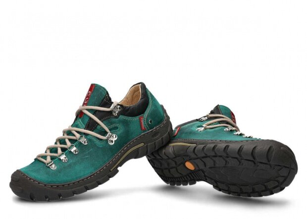 Trekové obuv NAGABA 055 smaragdová crazy koža