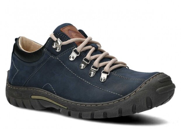 Pánske trekové obuv NAGABA 455 modrá crazy koža